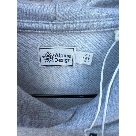 Alpine design women’s Large gray heather hike hoodie pull over SOFT new - Picture 3 of 5